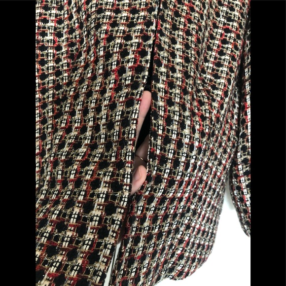 Chico’s Chenille Tweed Cropped blazer size L (size 2) Classic Workwear casual - Picture 3 of 12